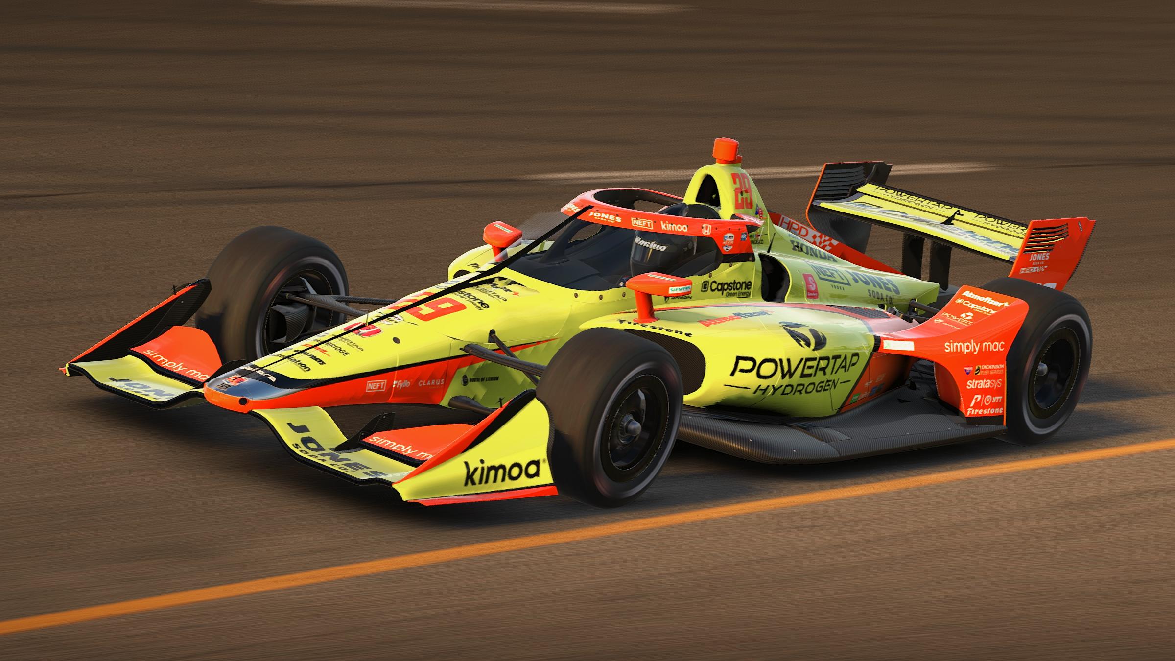 Preview of 2022 Devlin DeFrancesco #29 PowerTap Hydrogen IndyCar with Custom Number by Jeff McKeand