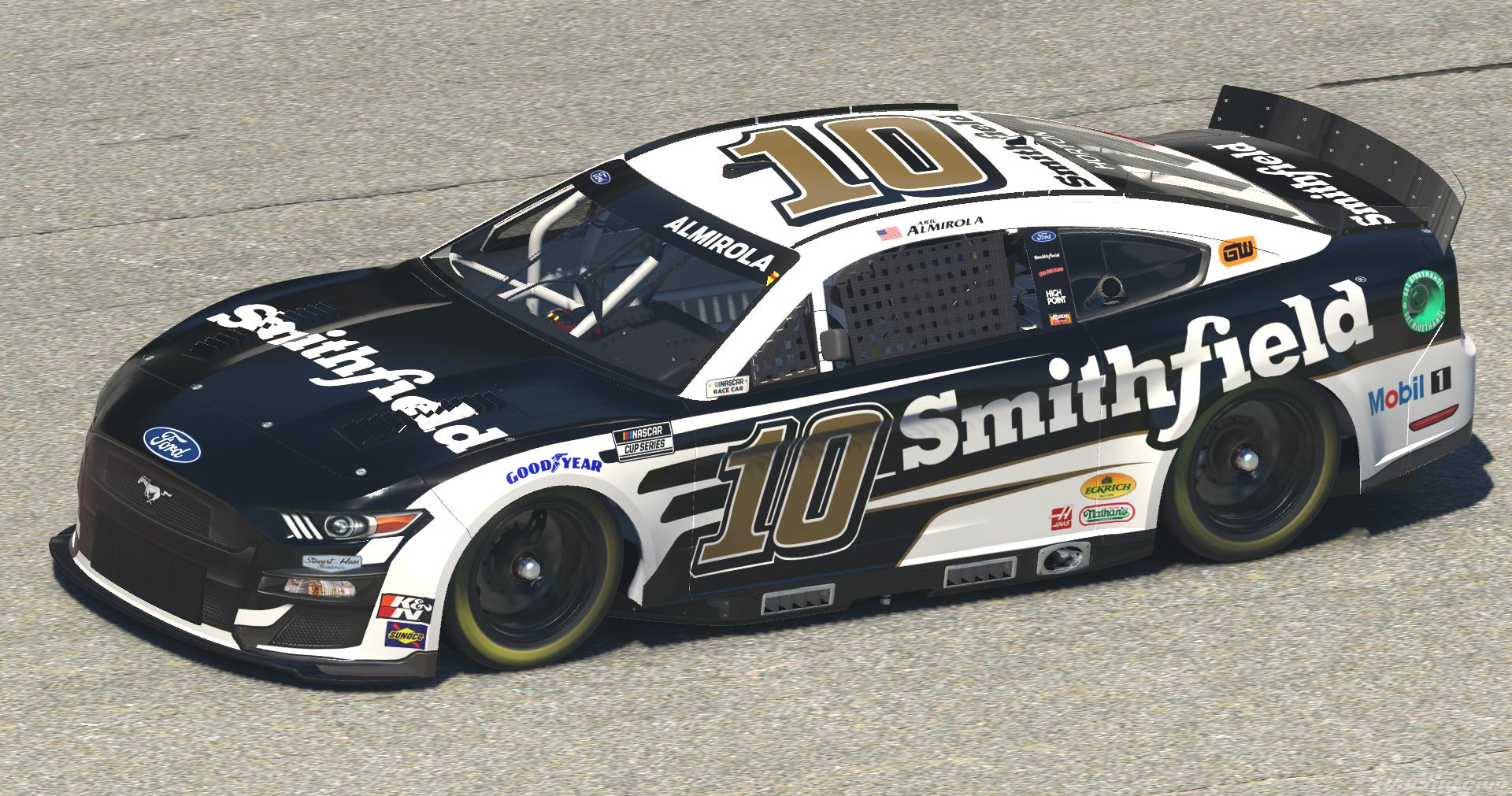 Preview of 2022 Aric Almirola Smithfield Mustang by Ben Horton