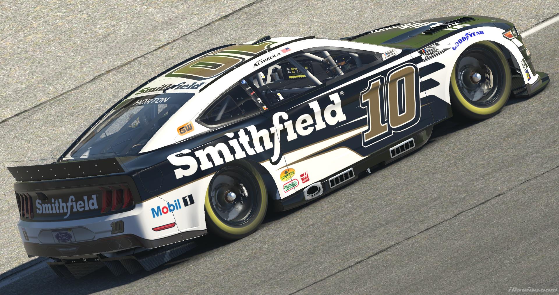 Preview of 2022 Aric Almirola Smithfield Mustang by Ben Horton