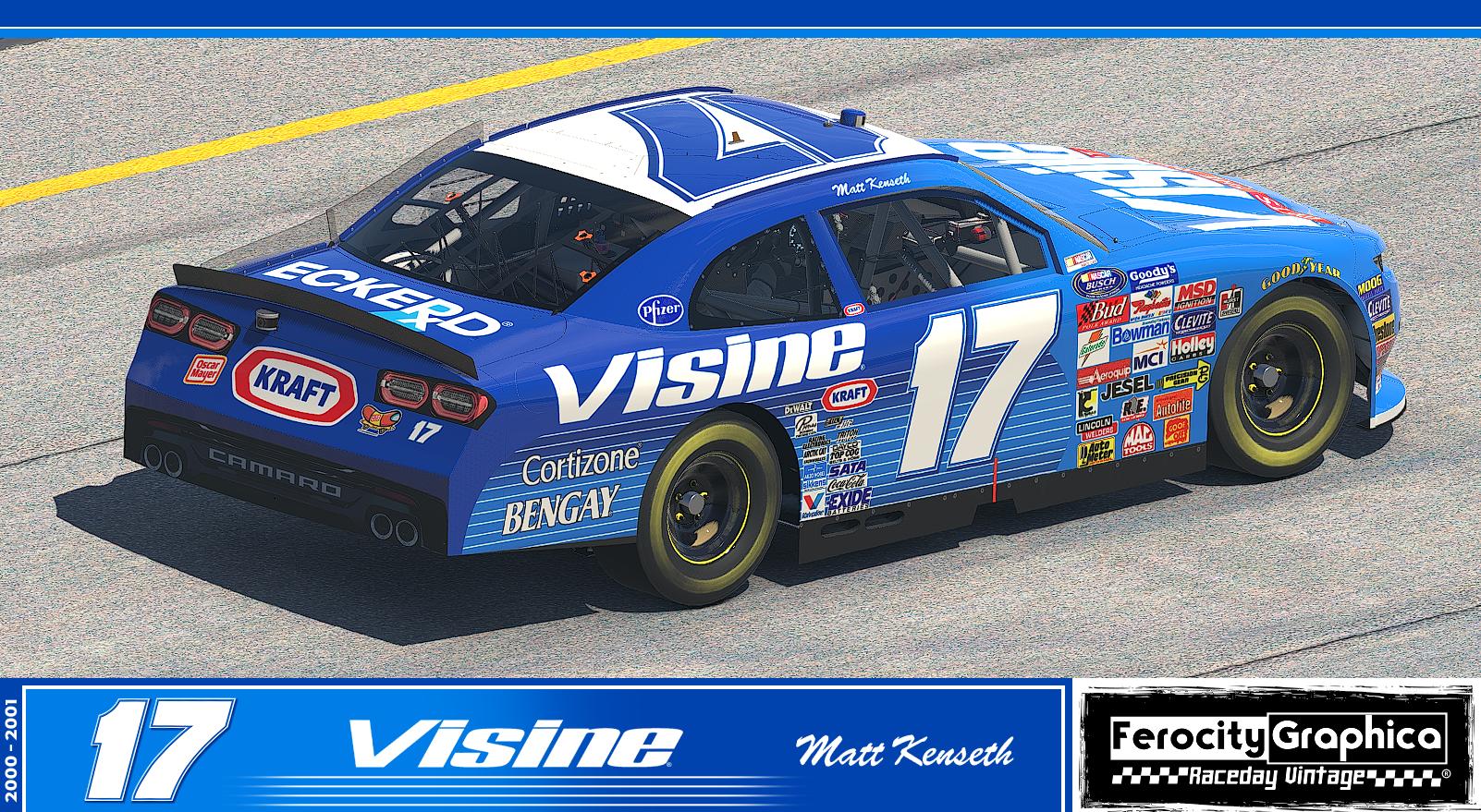 2001 Matt Kenseth #17 VISINE-A 1/24 Team Caliber limited