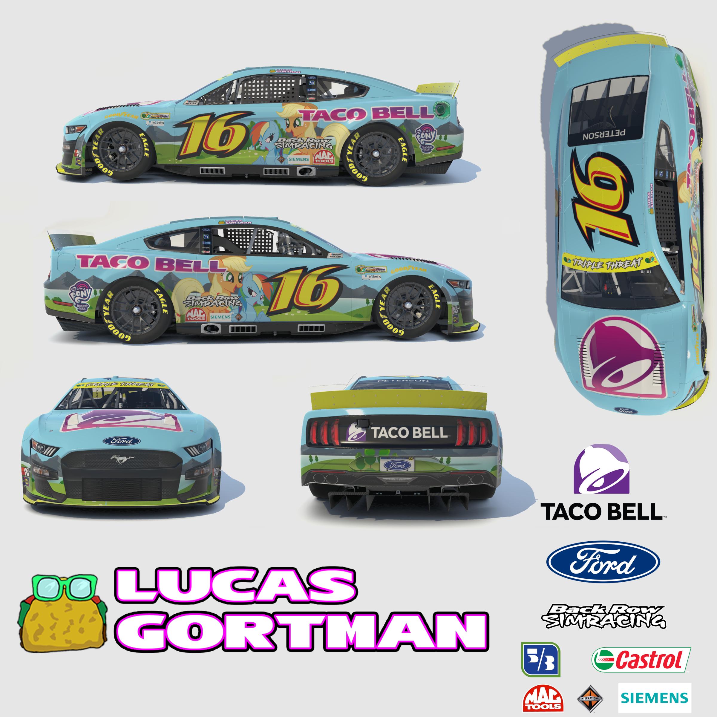 Taco Motor Cars Racing Tacos My Little Pony car by Jon ME Peterson - Trading Paints