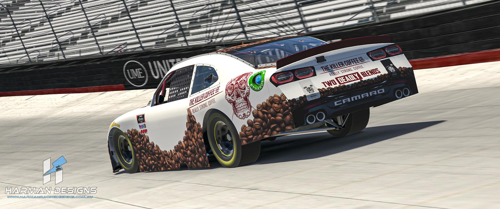 Preview of Killer Coffee sponsored Xfinity Chevrolet Camaro  by Keegan Harman