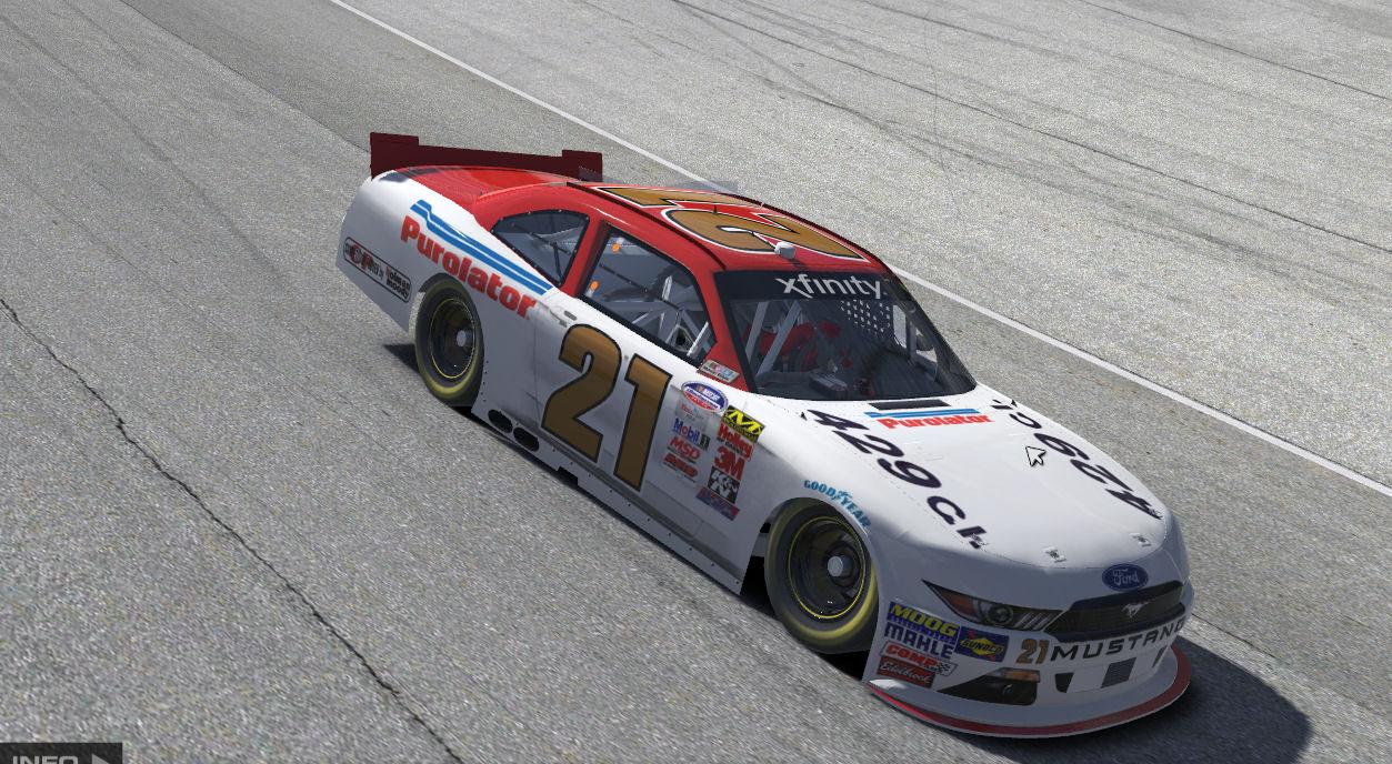 Preview of Fictional Wood Brothers  Purolator Xfinity Class B Mustang by Jason Schrader