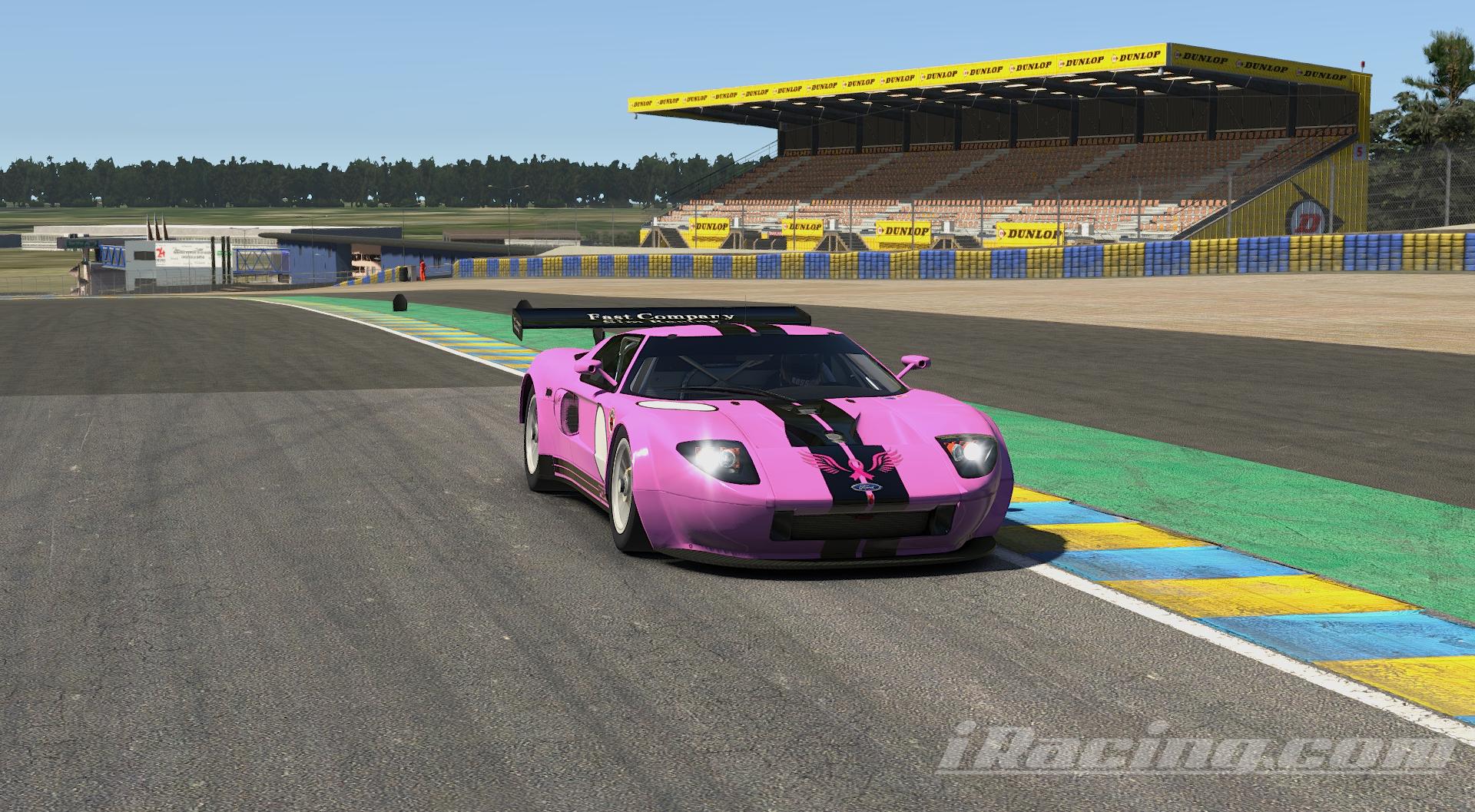 Pink Racing Sim Bundle Pink GT40 with pink awareness wings for sim stamped numbers by Bryan E ...