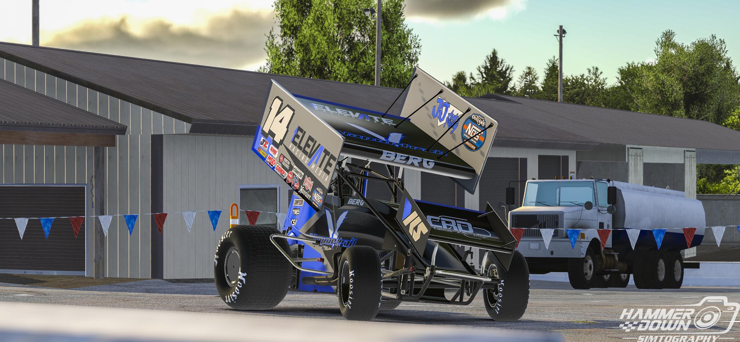 Preview of 2022 Dylan Berg Grey Sprint Car by Koleton Anderson