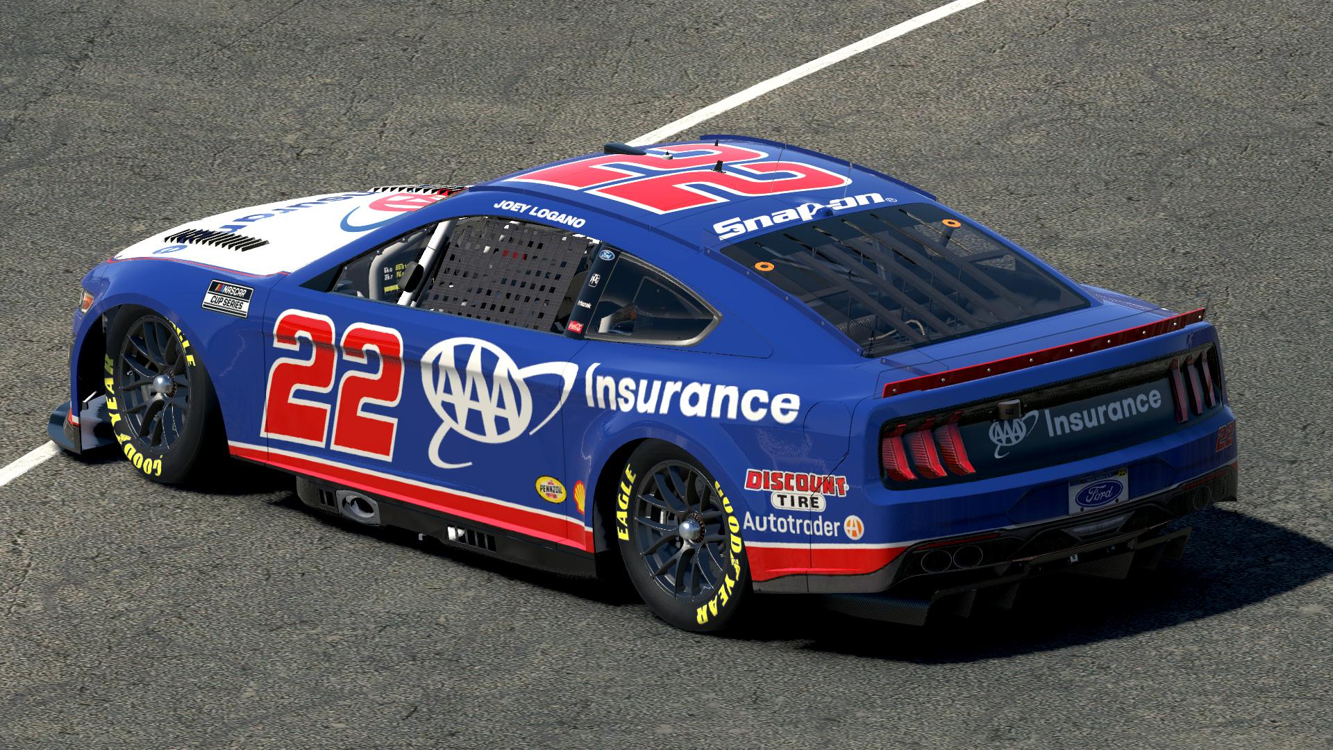 Preview of 2022 Joey Logano AAA Insurance  by Dylan Holland