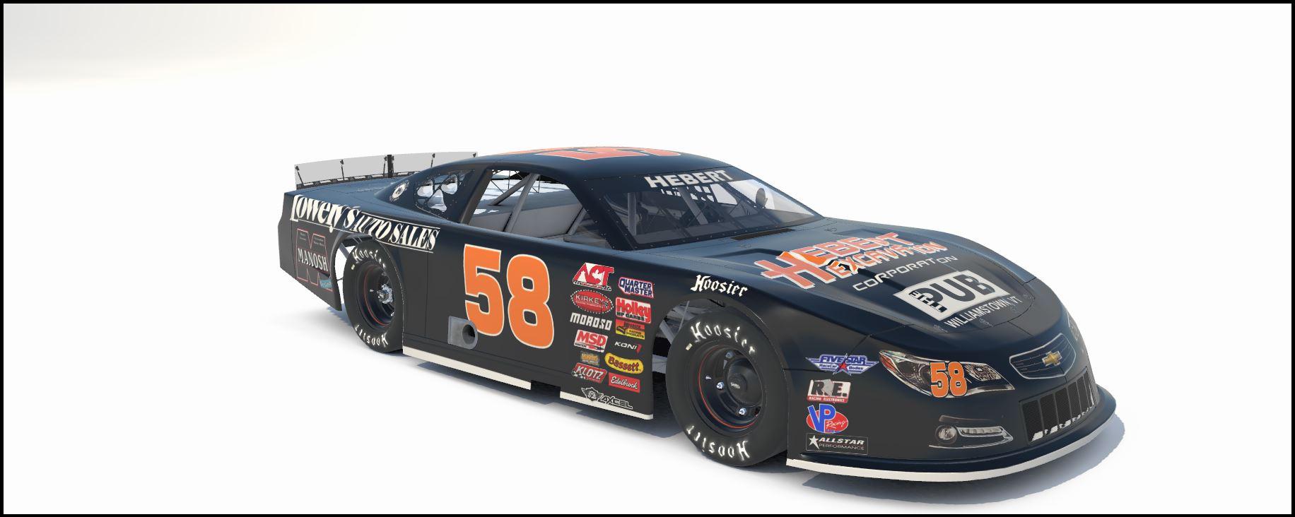 Preview of 58 Jimmy Hebert - Hebert Excavation - Super Late Model by Billy R Roberts