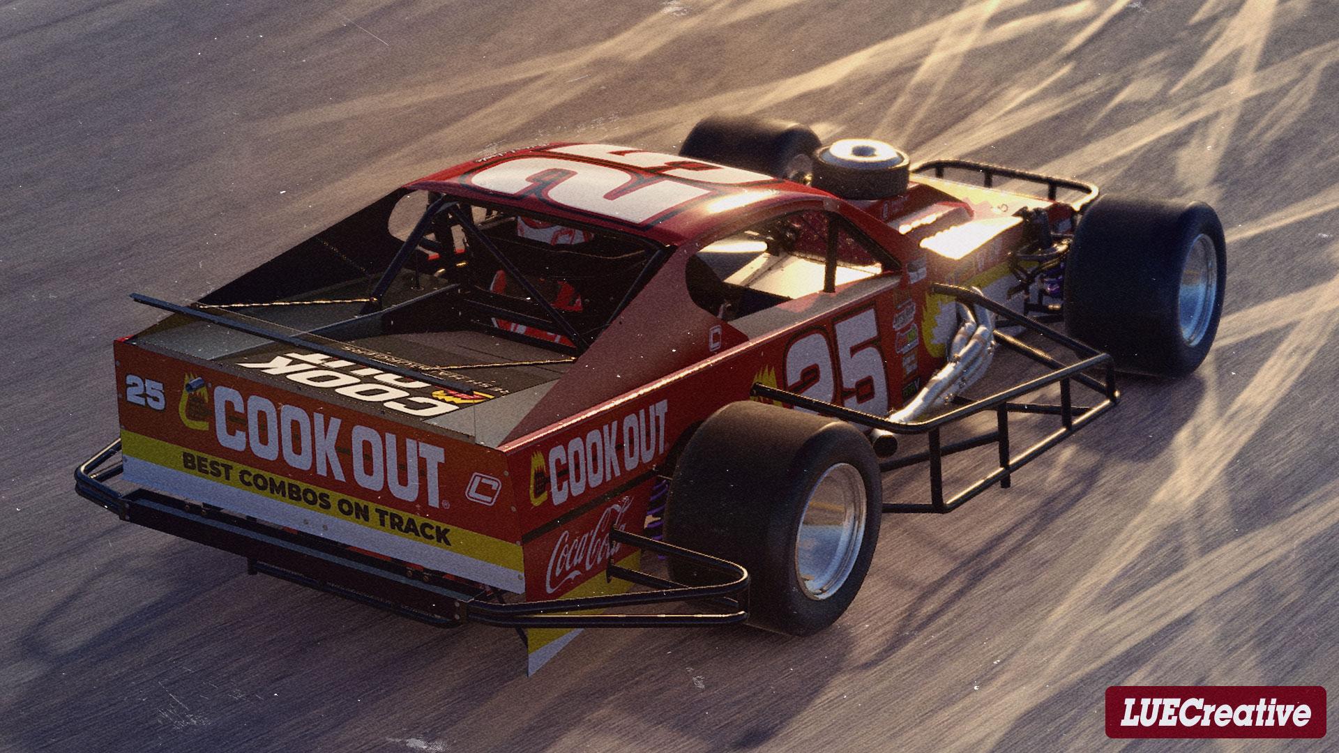 Preview of 2022 Bobby Labonte #25 Cook Out Racing SMART Tour Modified- NO NUMBER by Harris Lue