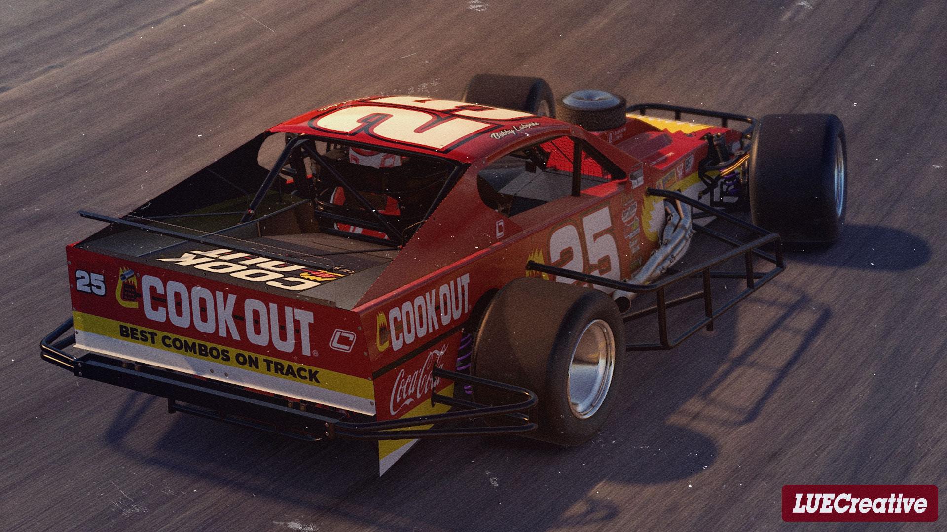 Preview of 2022 Bobby Labonte #25 Cook Out Racing SMART Tour Modified- NO NUMBER by Harris Lue