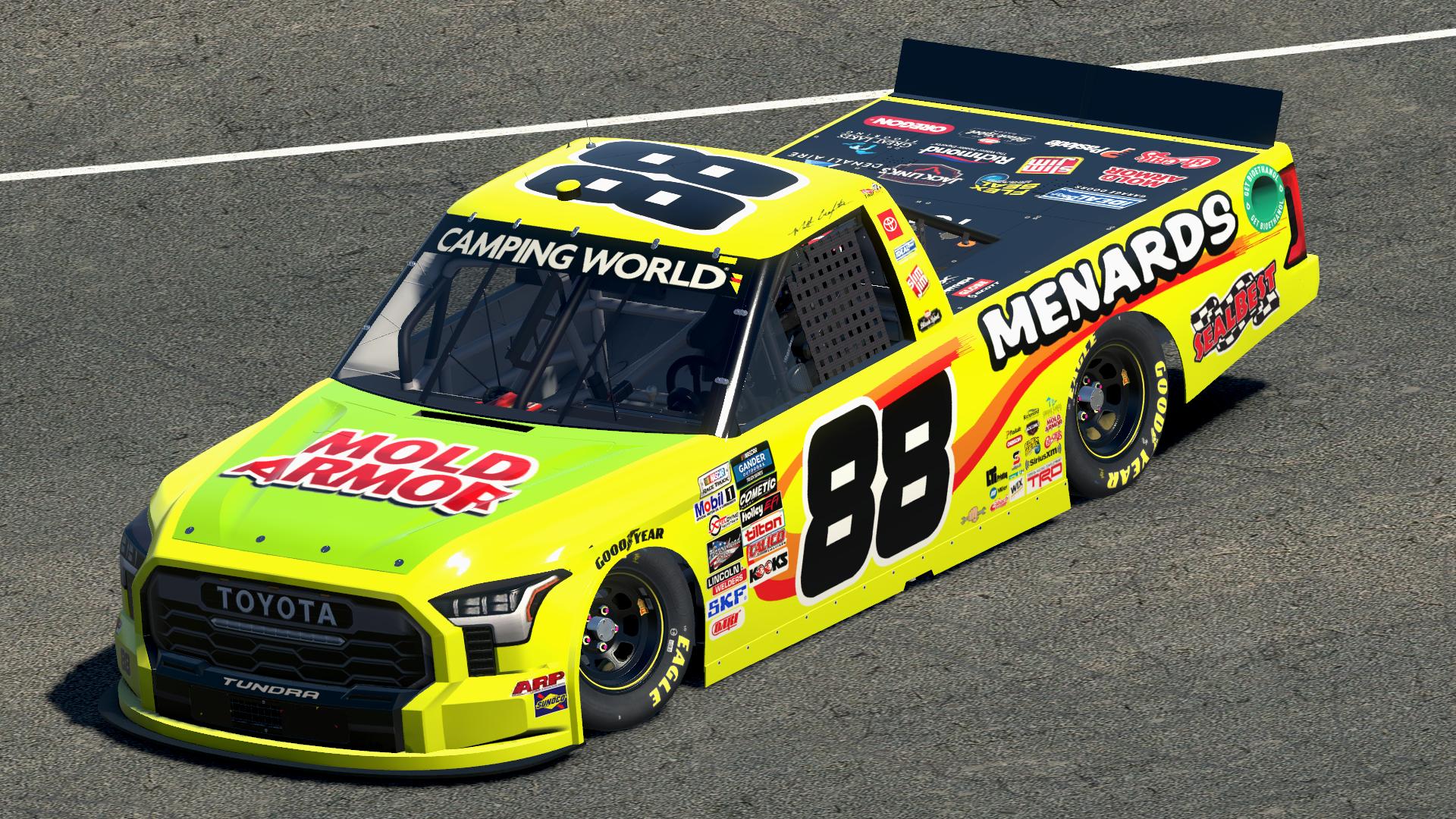 Preview of 2022 Matt Crafton Menards / Mold Armor Tundra TRD (Daytona) by Dylan Holland
