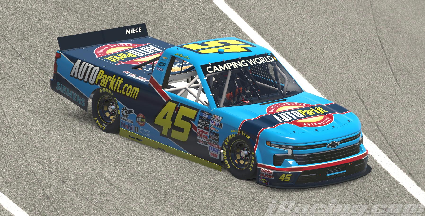 Preview of Lawless Alan 2022 Niece Motorsports Autoparkit Silverado Custom # by Steve J Cass