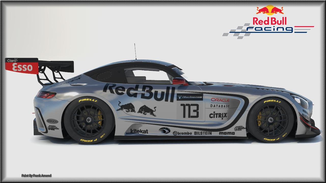 Red Bull Silver Mercedes AMG GT3 by Frank Amend - Trading Paints