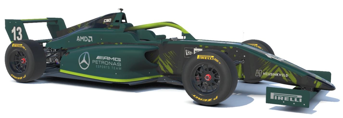 Preview of Mercedes-AMG Petronas Esports Merchandise Inspired Livery 2022 - Green Edition by Peter C Csonka
