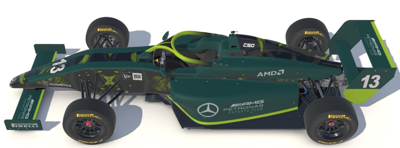 Preview of Mercedes-AMG Petronas Esports Merchandise Inspired Livery 2022 - Green Edition by Peter C Csonka