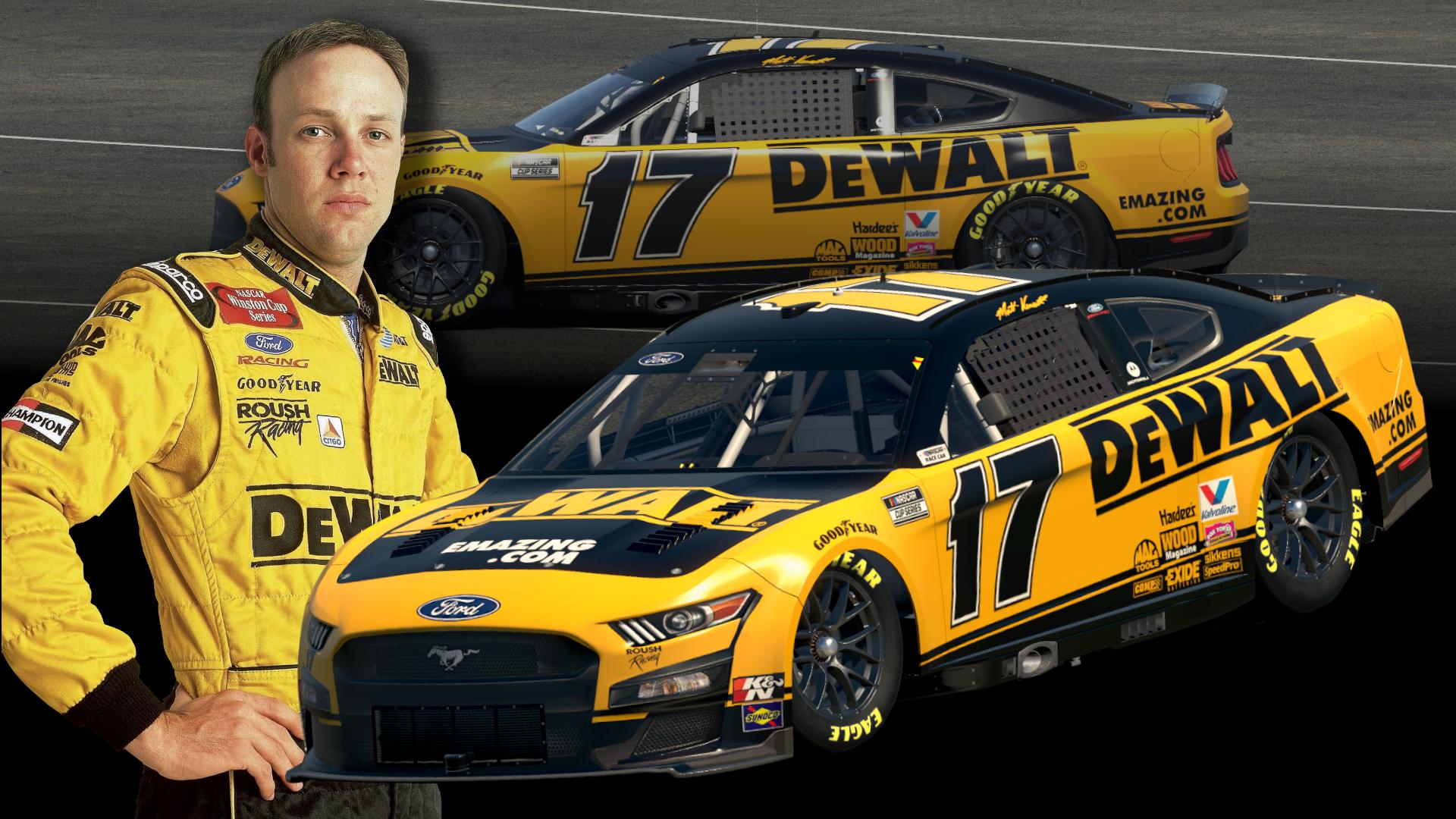 Preview of 2000 Matt Kenseth DeWalt Primary Next Gen Ford Mustang by Dylan Holland