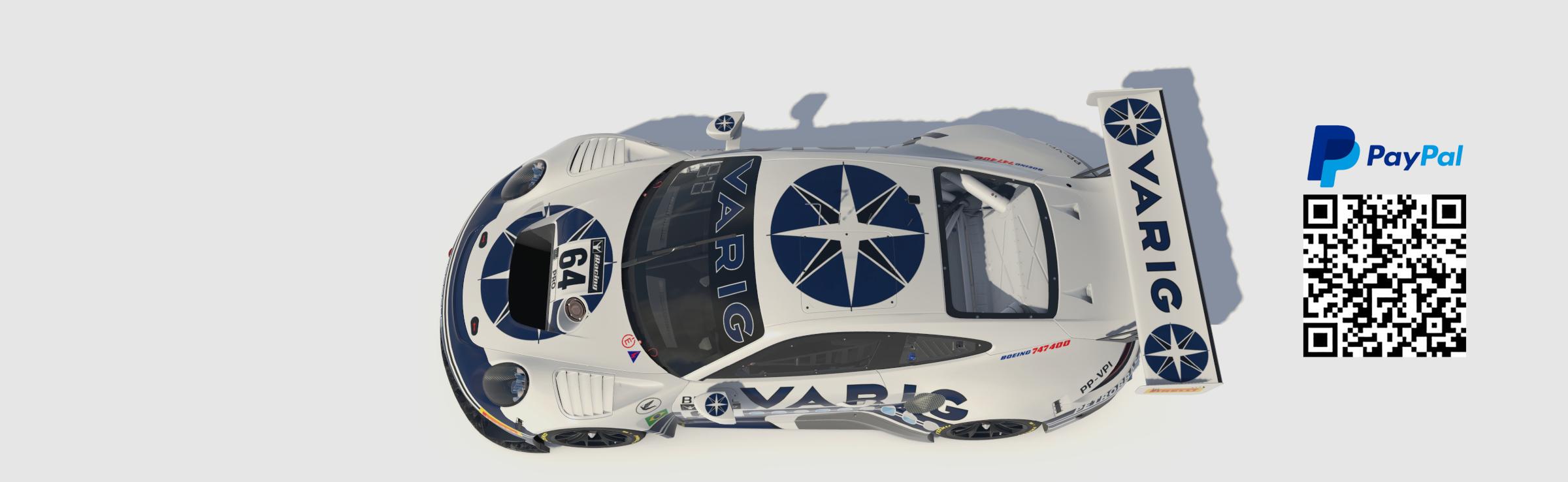 Preview of Varig 747-400 PP-VPI | Porsche 911 GT3 R by Jozil de Lima e S.
