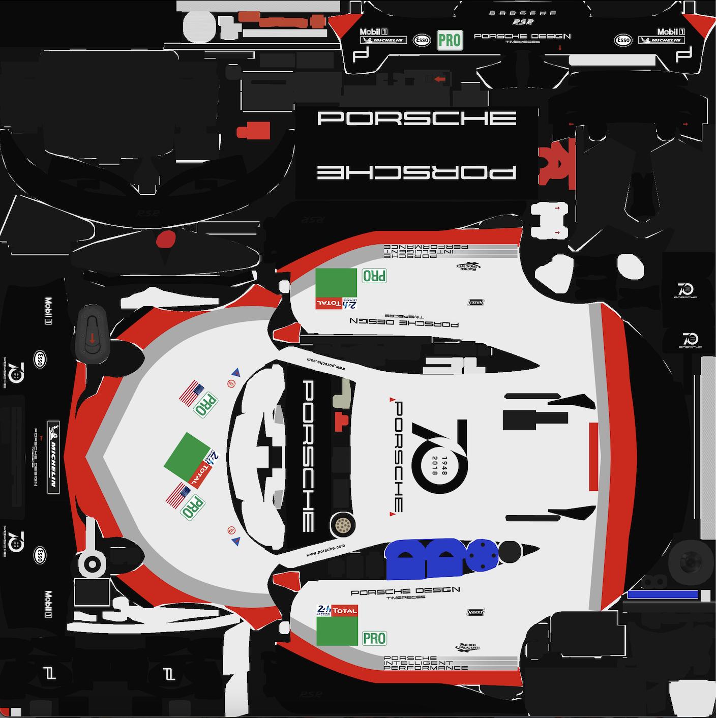 Preview of 2018 Porsche #93 Le Mans Core Autosport by Nate Dean