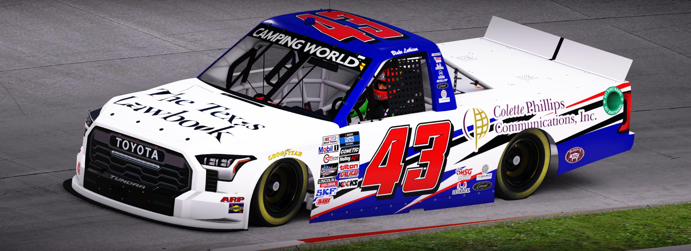 Preview of Blake Lothian 2022 Reaume Brothers Racing Truck Debut 2022 Toyota Tundra by Nicholas Doucette