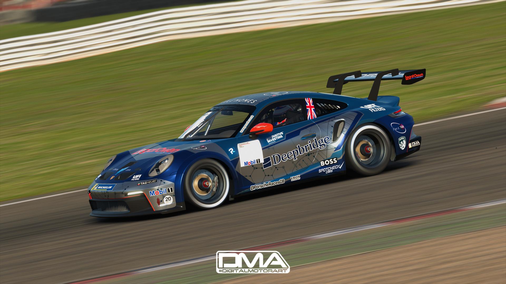 Seb Morris - Team Parker Racing - Porsche Cup GB 2022 - SIMSTAMPED by ...
