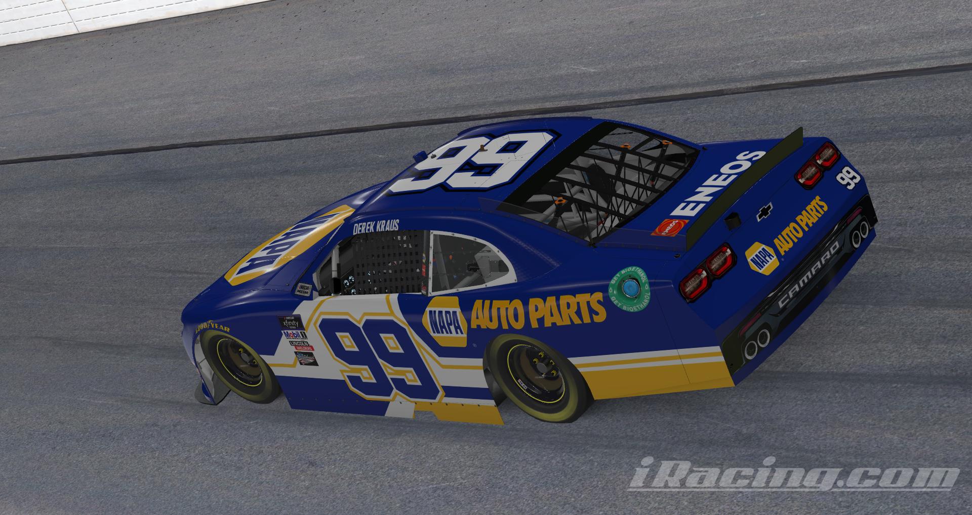 Preview of Derek Kraus NAPA Xfinity 99 With Number by Martin Roberg