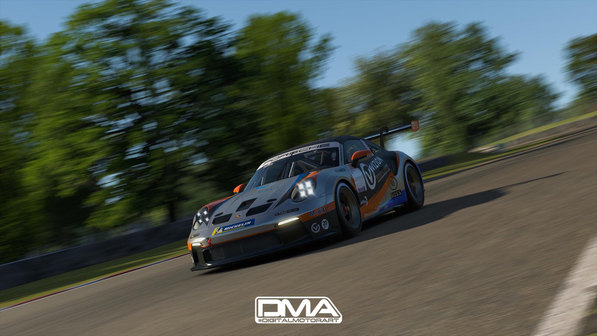 Preview of Kiern Jewiss - Team Parker Racing - Porsche Cup GB 2022 - SIMSTAMPED by Stephen Haley