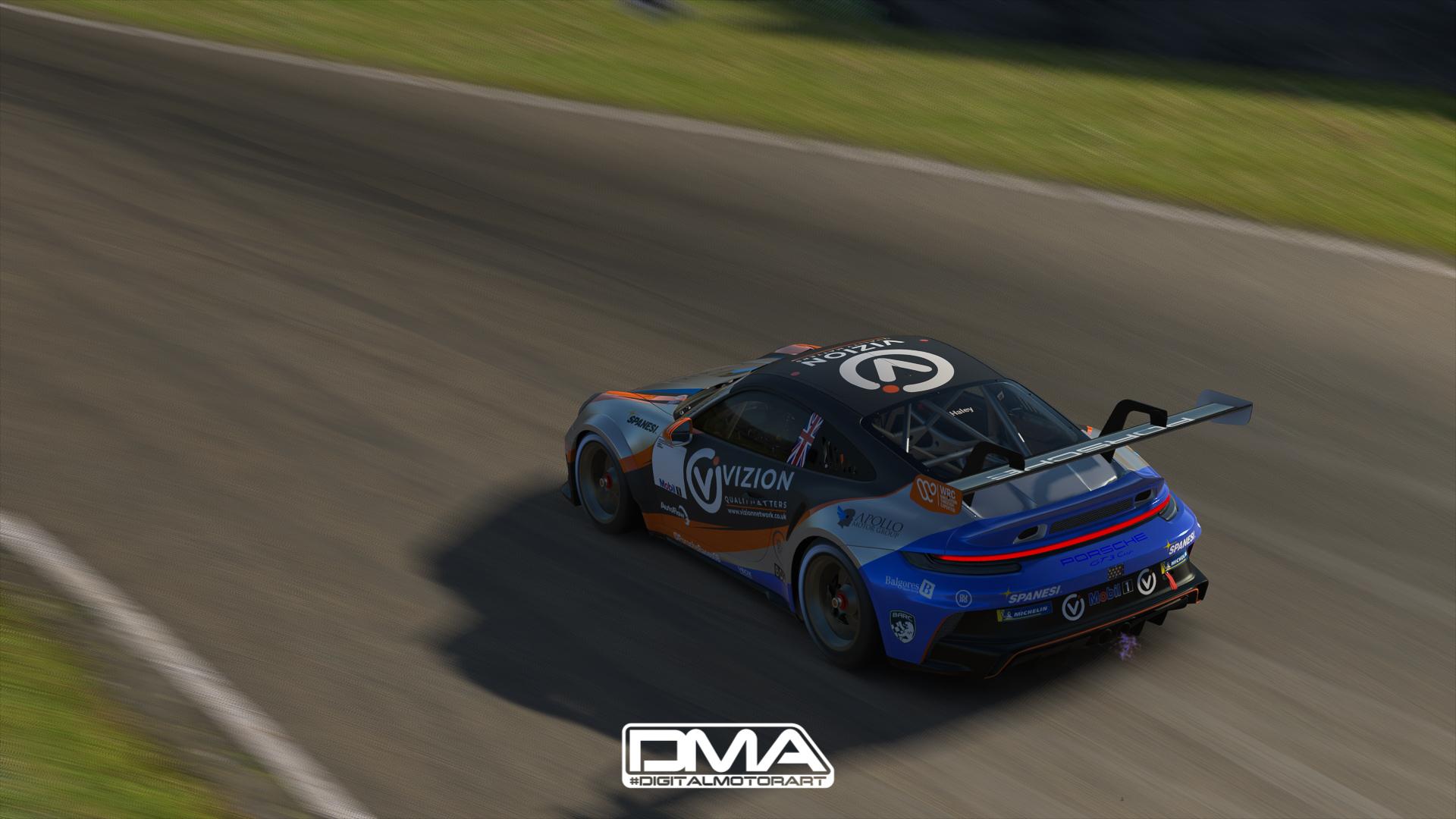 Preview of Kiern Jewiss - Team Parker Racing - Porsche Cup GB 2022 - SIMSTAMPED by Stephen Haley