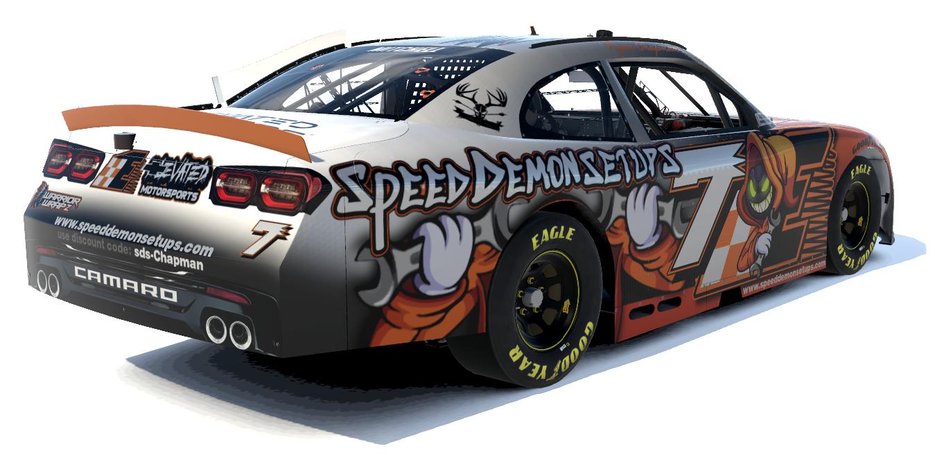 Preview of Ryan Chapman #7 - NASCAR Xfinity Chevrolet Camaro Next Gen - Speed Demon Setups / Elevator Motorsports / Elevated Outdoors by Kenny Mitchell