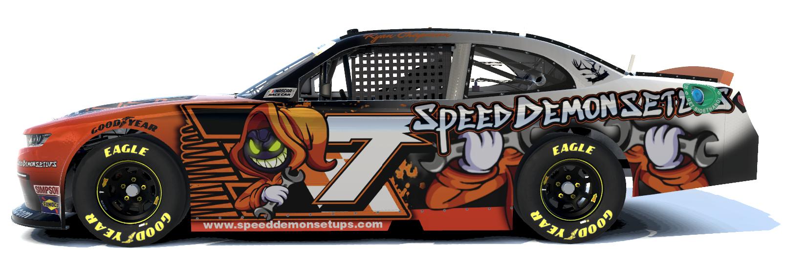Preview of Ryan Chapman #7 - NASCAR Xfinity Chevrolet Camaro Next Gen - Speed Demon Setups / Elevator Motorsports / Elevated Outdoors by Kenny Mitchell