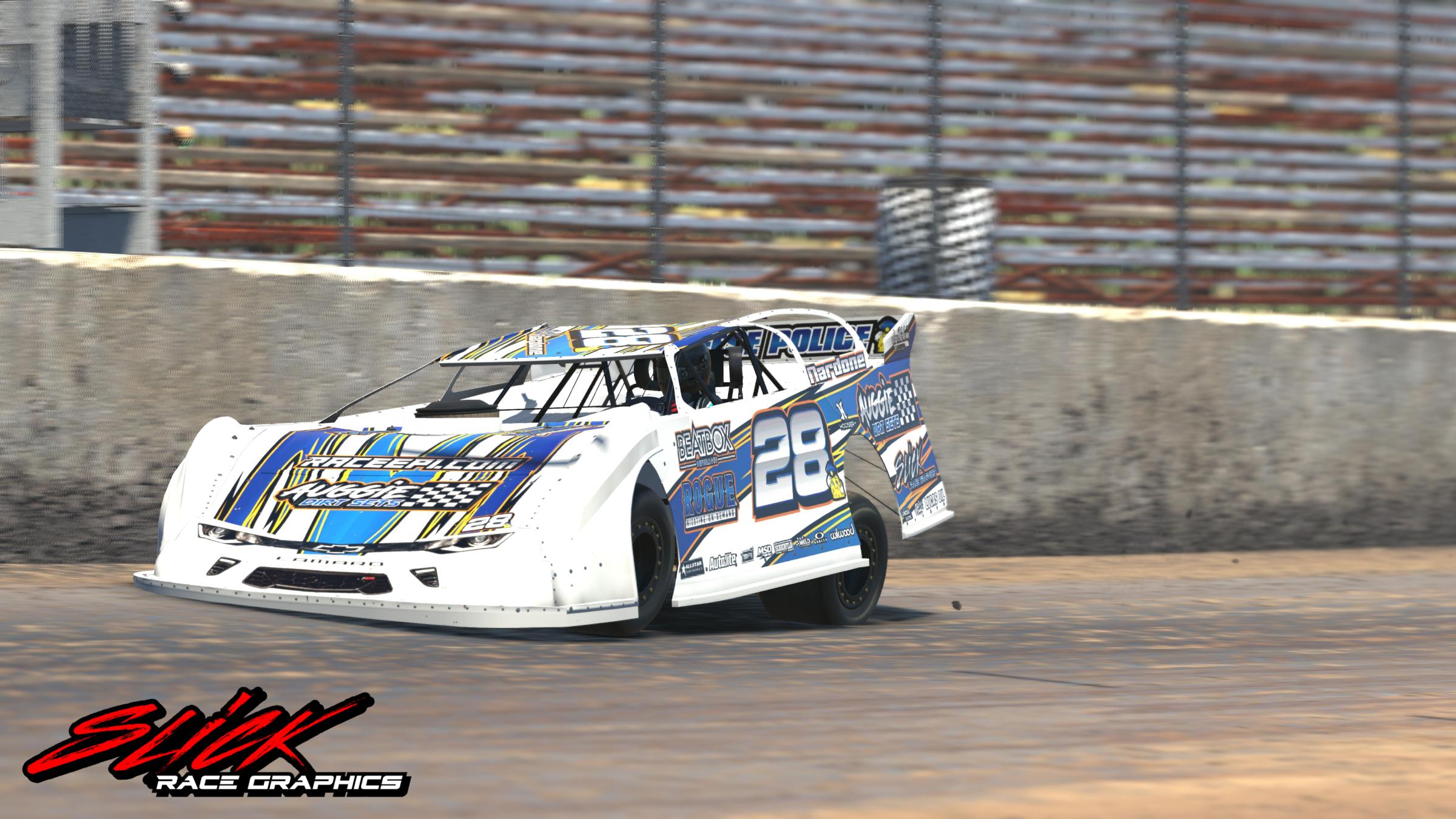 Preview of Ryan Nardones White #28 Dirt Late Model by Dillan B.