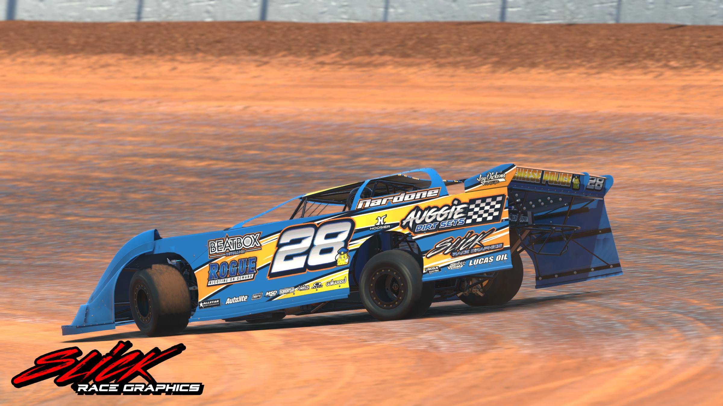 Preview of Ryan Nardones Blue #28 Dirt Late Model by Dillan B.