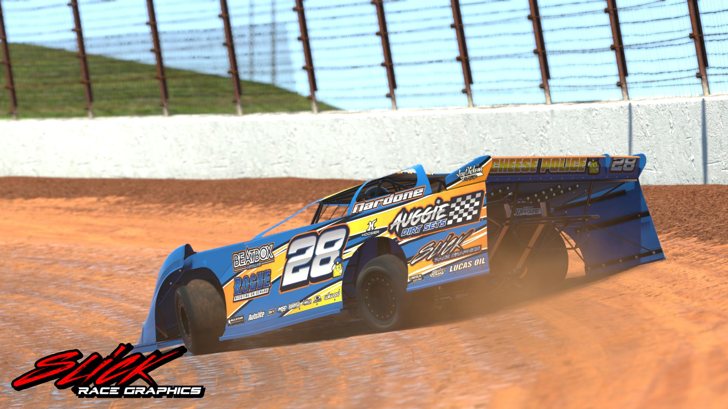 Preview of Ryan Nardones Blue #28 Dirt Late Model by Dillan B.