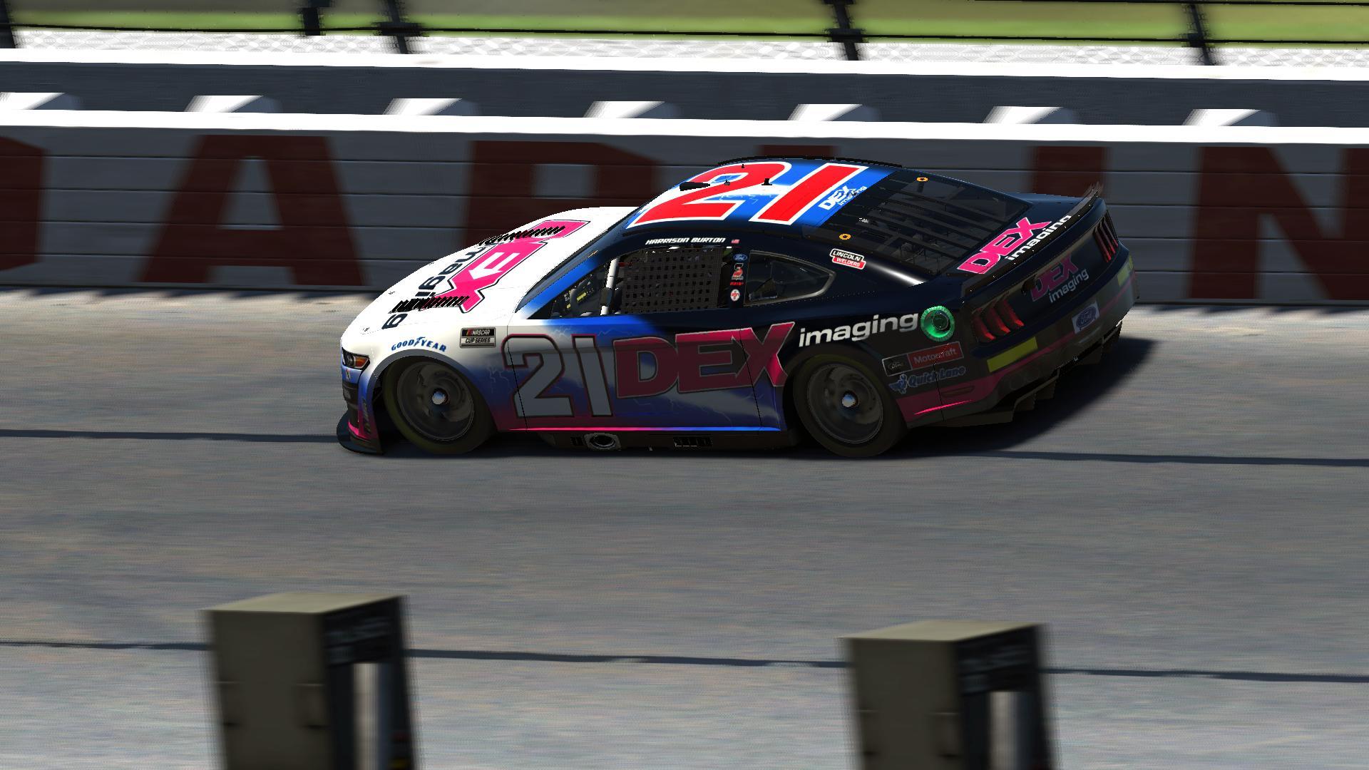 Preview of Harrison Burton Throwback | Dex Imaging | Wood Brothers Racing | Sim Stamped Number by JT Poole