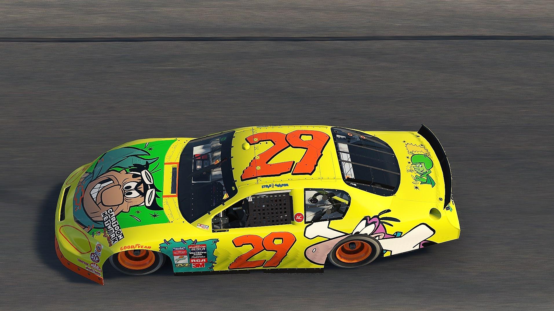 Preview of Cartoon Network Steve Grissom 1996 Car #29 by Kevin Lail