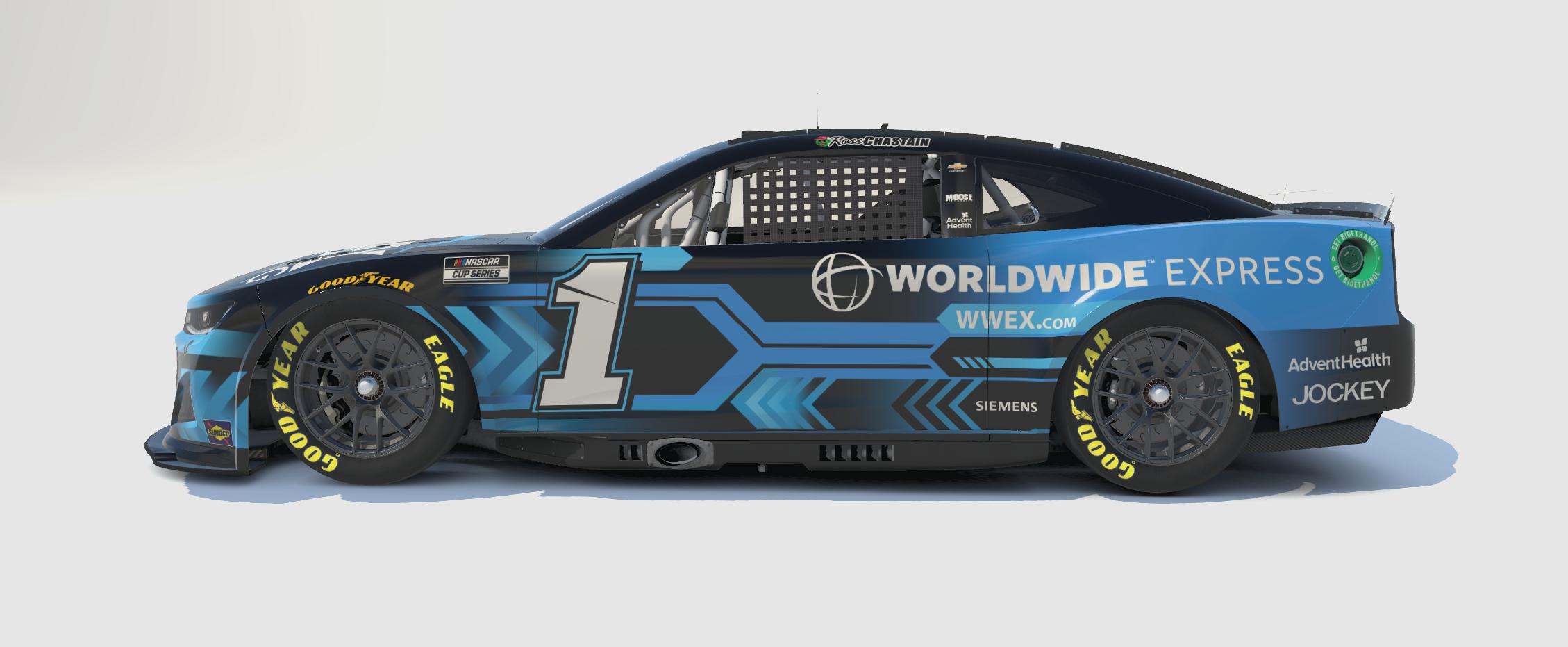 Preview of 2022 Ross Chastain Worldwide Express Camaro by Brantley Roden