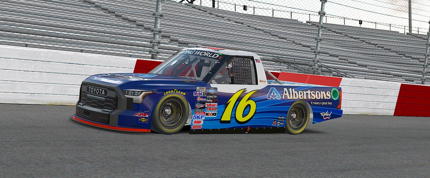 Preview of #16 Brian Scott Albertsons / Shark Energy Drink 2022 Toyota Tundra TRD Pro (CUSTOM NUMBER) by Andy Warren