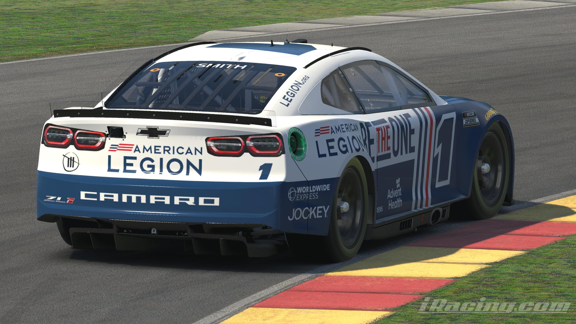Preview of Ross Chastain American Legion Be the One 2022 Camaro Next Gen fictional (blank) by Patrick Smith12
