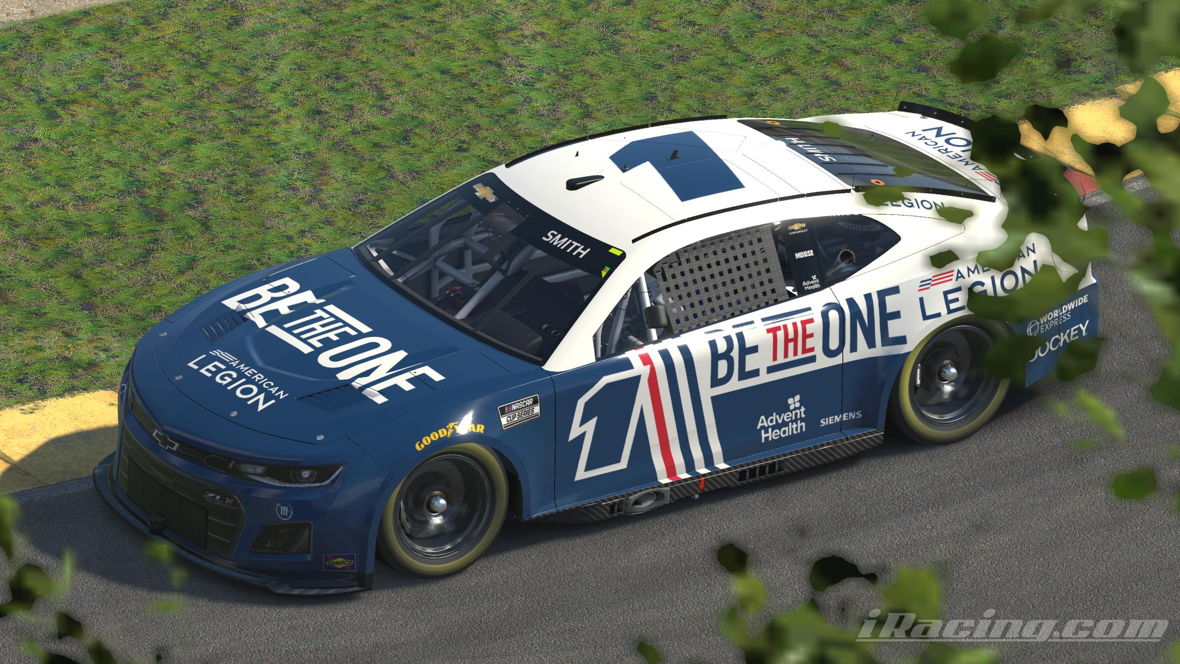 Preview of Ross Chastain American Legion Be the One 2022 Camaro Next Gen fictional (blank) by Patrick Smith12