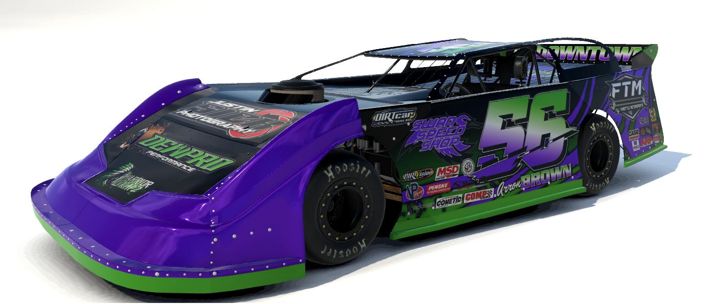 Preview of Arron Brown #56 - Dirt Late Models - Dewpro Performance / Full Throttle Motorsports / Swan Speed Shop / Justin Sick Photography by Kenny Mitchell