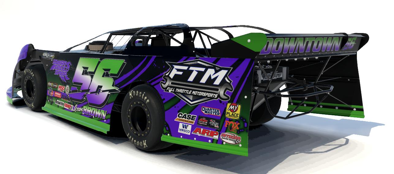 Preview of Arron Brown #56 - Dirt Late Models - Dewpro Performance / Full Throttle Motorsports / Swan Speed Shop / Justin Sick Photography by Kenny Mitchell