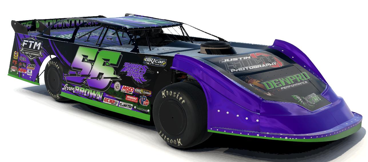 Preview of Arron Brown #56 - Dirt Late Models - Dewpro Performance / Full Throttle Motorsports / Swan Speed Shop / Justin Sick Photography by Kenny Mitchell