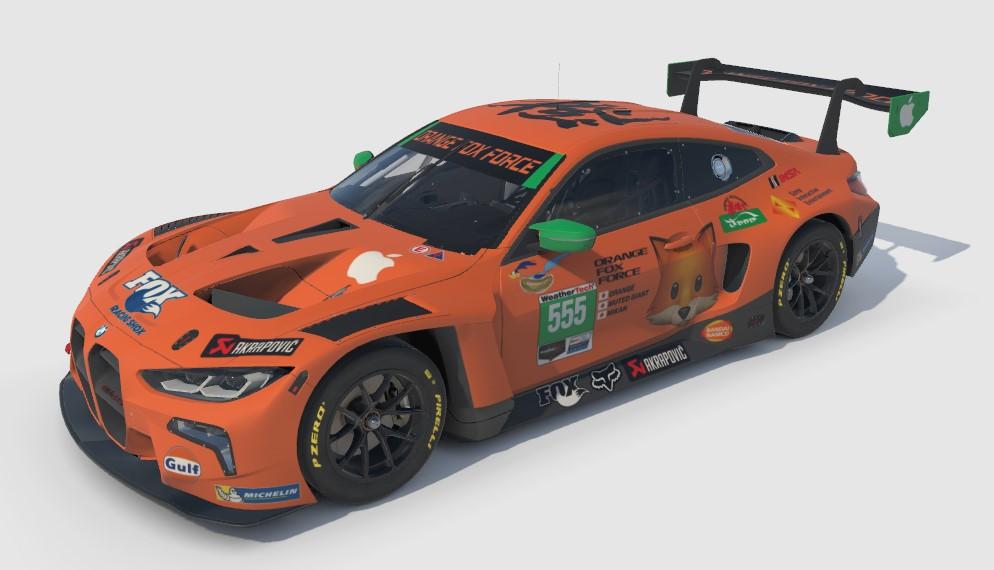 Preview of BMW M4 GT3 OrangeFoxForce Team Paint IMSA Ver. by Yuki Hirose
