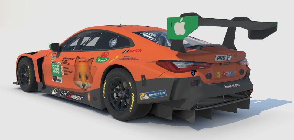 Preview of BMW M4 GT3 OrangeFoxForce Team Paint IMSA Ver. by Yuki Hirose