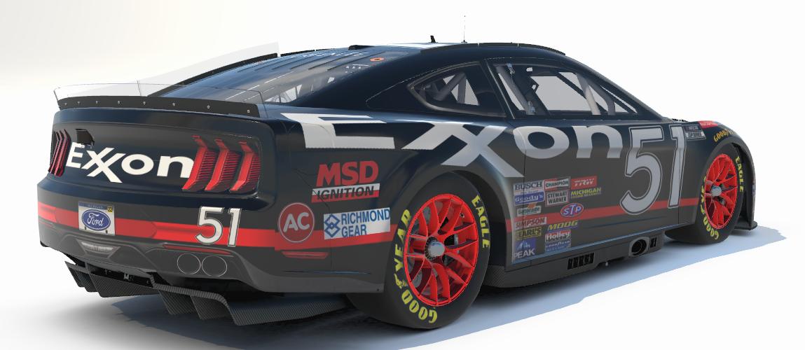 Preview of Rowdy Burns Exxon Throwback - 2022 Ford Mustang *Days of Thunder* *Custom #* by Gary G.