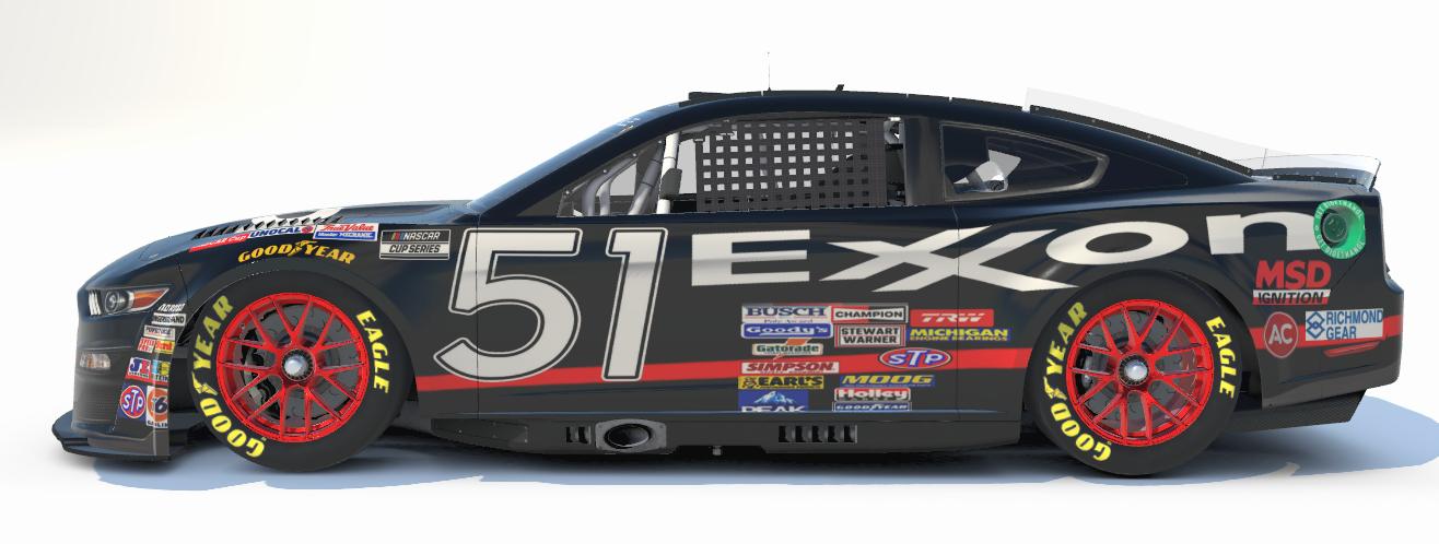 Preview of Rowdy Burns Exxon Throwback - 2022 Ford Mustang *Days of Thunder* *Custom #* by Gary G.