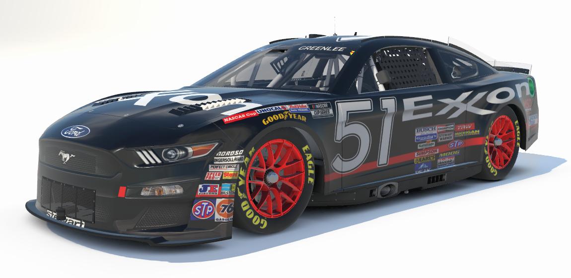 Preview of Rowdy Burns Exxon Throwback - 2022 Ford Mustang *Days of Thunder* *Custom #* by Gary G.