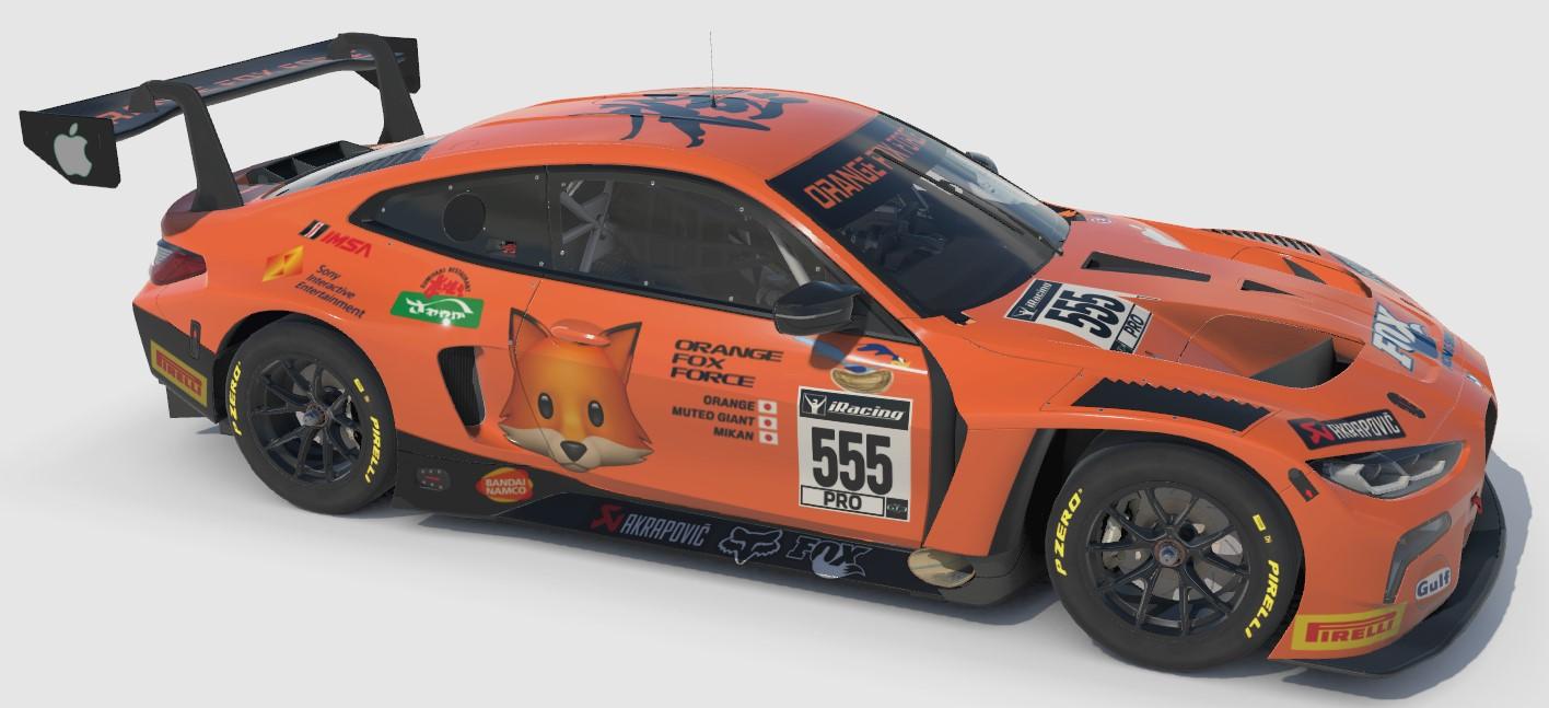 Preview of BMW M4 GT3 OrangeFoxForce Team Paint 02 by Yuki Hirose
