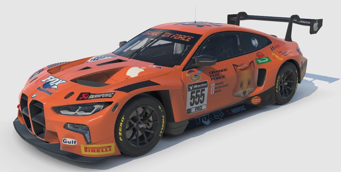Preview of BMW M4 GT3 OrangeFoxForce Team Paint 02 by Yuki Hirose