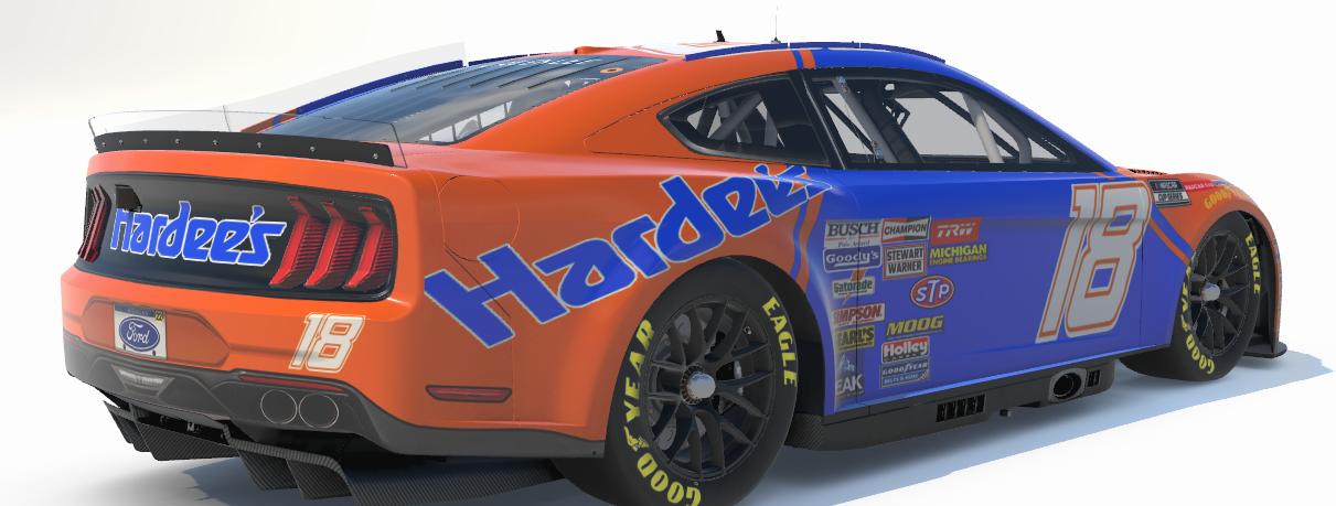 Russ Wheeler Hardees Ford Mustang Throwback *Days of Tunder* by Gary G ...