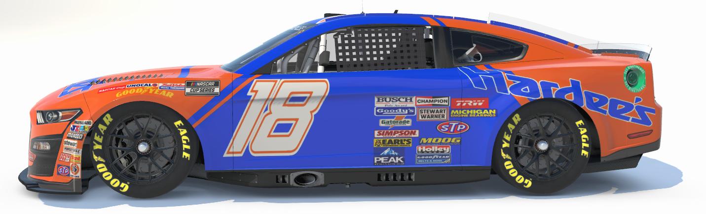 Russ Wheeler Hardees Ford Mustang Throwback *Days of Tunder* by Gary G ...