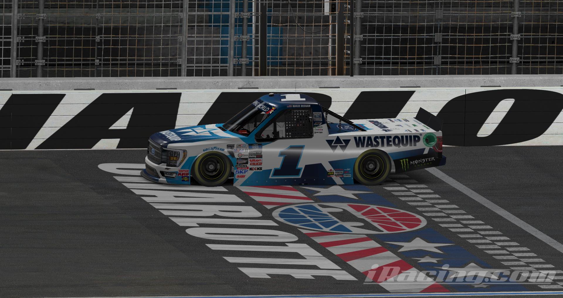 Preview of Hailie Deegan #1 Wastequip V3 2022 NASCAR Camping World Truck Series by Ryan Broderick